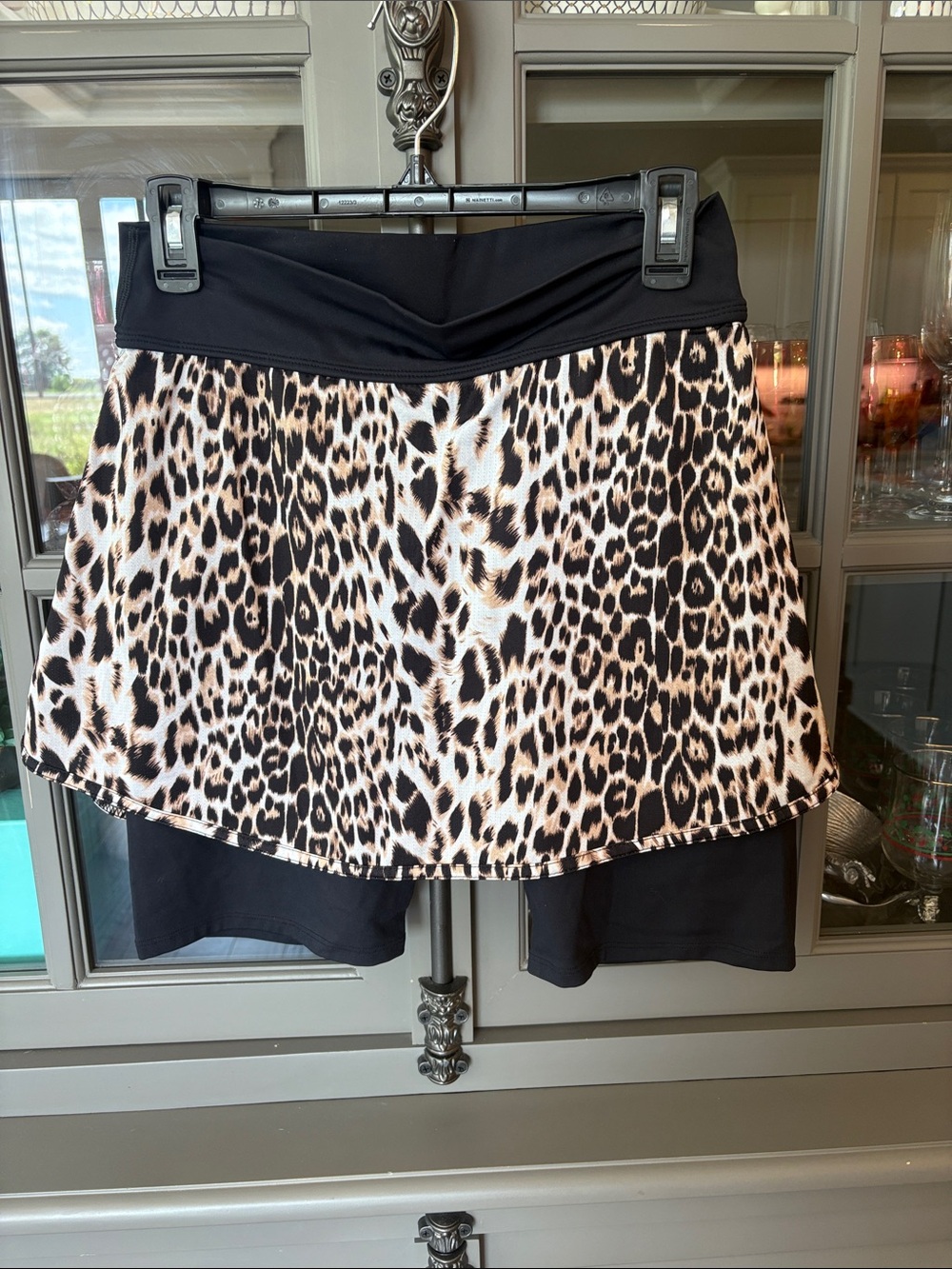 Dona Jo cheetah print athletic skort